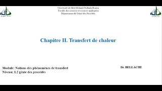 Transfert de Chaleur