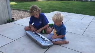 Sebastian and Dominic on keyboard