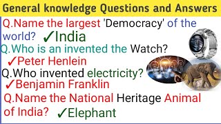 General knowledge Questions In English||General knowledge questions and answers