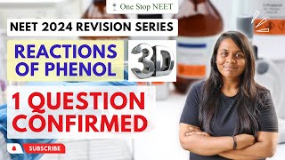 Reactions of Phenol | 🔥 One Question Confirmed 🔥 | NEET 2024 Revision | Vaishnavi Mam |One Stop NEET