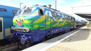 Augsburg Hbf  mit Teilung und flügeln des "Kukident -IC" und Ingolstadt Hbf  -  AL  # 205/010/023