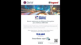 Webinar Dartel Electricidad - Nuevo reglamento de Eficiencia Energética para Edificios EMS CX3