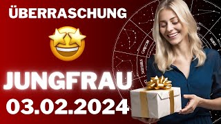 JUNGFRAU ♍️🎁 EINE GROSSE ÜBERRASCHUNG! ⭐️ Horoskop - 03.Februar 2024 #jungfrau #tarot