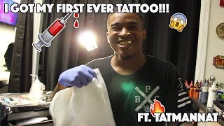 getting my first tattoo *painful* // cameron markell