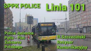 SPPK Police, linia 101 - MAN NL283 #3058 ft.Szczeciński Reżyser Komunikacyjny