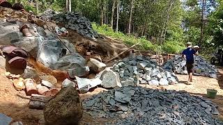 proses pemecahan batu #batualam #batu #kalimantan