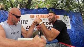 Open 185 and 205 Left Arm Armwrestling Matches | Rumble at the Rainbow 4