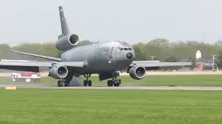 McDonnell Douglas KC-10A Extender Final Landing at NMUSAF (April 15, 2024)