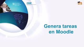 Genera tareas en Moodle 2024