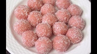 Ganesh chaturthi recipes/2 Mins,Only 2 ingredients Rose Coconut ladoo/Diwali Mithai/Diwali special