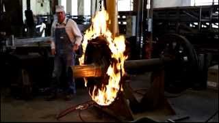 Ring of Fire: How to remove a locomotive tire with heat at Steamtown, Scranton Pennsylvania