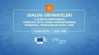 Dialog Obywatelski na temat przyszłości rynku wewnętrznego UE