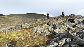 på väg ut ur sarek, stora sjöfallet