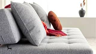 Long Horn Deluxe Excess Fabric Sofa Bed by Innovation Living Furniture