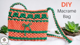 DIY Macrame Bag | Mini Crossbody Bag Tutorial | マクラメバッグの作り方