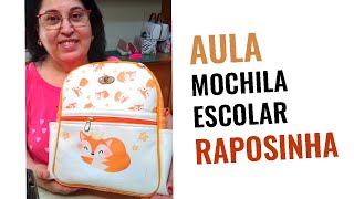 Mochila Escolar Raposinha