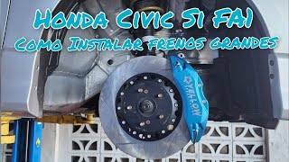 Civic Si FA1 Yellow Big Brakes kit