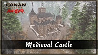 HOW TO BUILD A MEDIEVAL CASTLE [SPEED BUILD] - CONAN EXILES