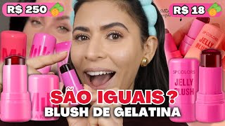 Testei Jelly Blush SP COLORS Blush Bastão Gelatinoso: É a versão *baratinha* do Blush Jelly da MILK?