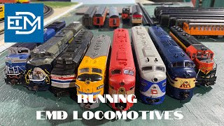 Running my EMD locomotives