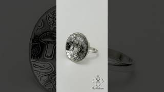 Bottlebee: Making A Silver Mushroom Patterned Ring