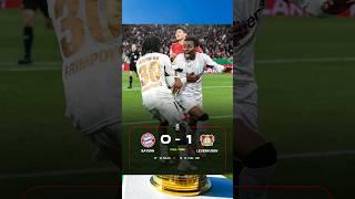 BAYERN MUNCHEN VS BAYER LEVERKUSEN (0-1) | DFB POKAL #shorts #bayernmunchen #bayerleverkusen