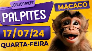 PALPITE DO DIA 17/07/2024 - JOGO DO BICHO 🍀 TODAS AS LOTERIAS 🍀