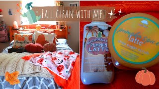 Chill fall clean with me *Room edition*