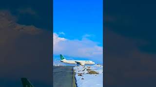 Beautiful view PIA  Airline  Skardu airport Pakistan۔ Amazing location، #short #like #youtube #Video