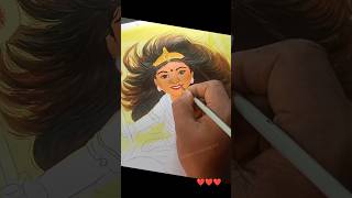 Cute Maa Durga Drawing 🥰❤️❤️❤️❤️ #shorts #durgapuja #maadurga #maadurgadrawing