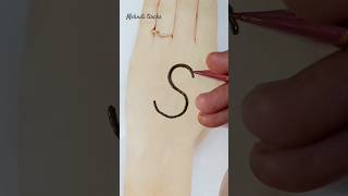 S" ❤ letter most beautiful mehndi design 👌 | Mehndi design #shorts