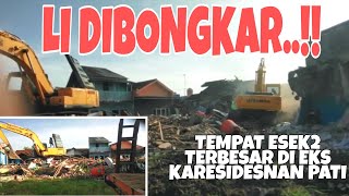 Bangunan Lokalisasi Terbesar di Pati Akhirnya Dirobohkan