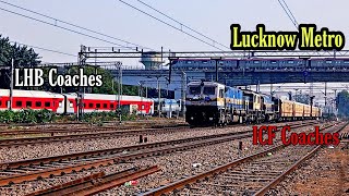 LHB Coaches ,ICF Coaches,Lucknow Metro Tino Ek Sath | Indian Railways Video |