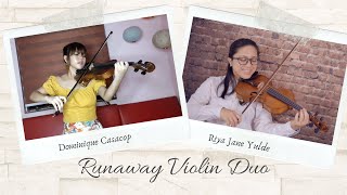 Runaway Violin Duo ft. Dominique Casacop with Free Music Sheet