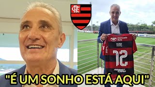 OLHA O QUE O TITE FALOU PELA PRIMEIRA VEZ COMO TÉCNICO DO FLAMENGO