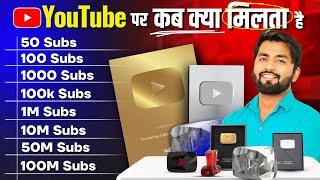 🥰YouTube Apko Kab Kya deta hai ? SUBSCRIBER से क्या होता है || Youtube awards || Spreading Gyan