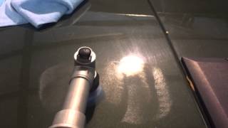 RUPES Nano w/ IBrid polishing the finish on a neglected Hummer H2. Swirl free results in 1 step