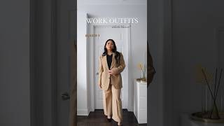 WORK OUTFIT IDEAS | how to style an outfit with a blazer 🤎