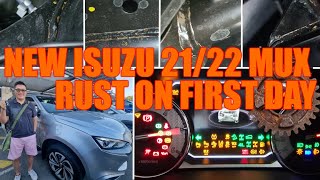 🚗☢️ BRAND NEW 21/22 ISUZU MUX - RUST ON CHASSIS ON FIRST DAY !!!