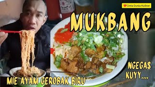 MUKBANG MIE AYAM GEROBAK BIRU #video #food #trending #viralvideo #kuliner #mukbang #streetfood #fyp