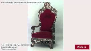 French Antique Chair/throne Chair Regence Seating and Chairs