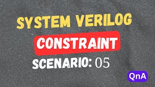 SV Constraint | To generate odd nos. in even locations & even nos. in odd locations