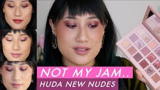 Huda New Nudes Palette - 3 Looks + My Thoughts / USING ALL MY PALETTES SERIES