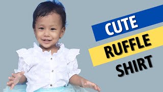 Cute Ruffle Shirt for Baby Girl | Ruffle Baby Shirt Cutting and Stitching | SiyoDhago