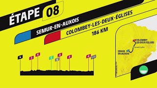 TOUR DE FRANCE 2024 - STAGE 8| SEMUR-EN-AUXOIS - COLOMBEY-LES-DEUX-ÉGLISES |TOUR DE FRANCE 2024 PS5