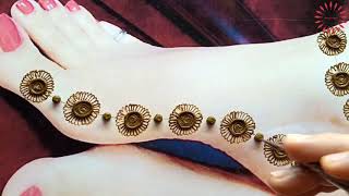 New easy and simple bridal feet mehndi design 2020 |  Bridal mehndi design  #mehnditricks