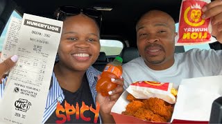 Trying the Spiciest Wings from Hungry Lion| Letting Our Subscribers Decide what We eat