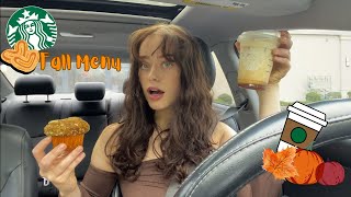 TRYING STARBUCKS ENTIRE FALL MENU