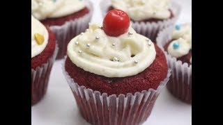 #Valentines day special cake/Red velvet cupcakes/Eggless Red velvet cake/christmas recipes