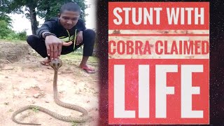 Cobra Stunt Gone Wrong l Cobra Bite Caught in Camera l Killed Snake Catcher in Malkangiri, Odisha.